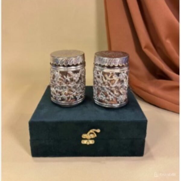 Phulwari Glass Jar Set of 2