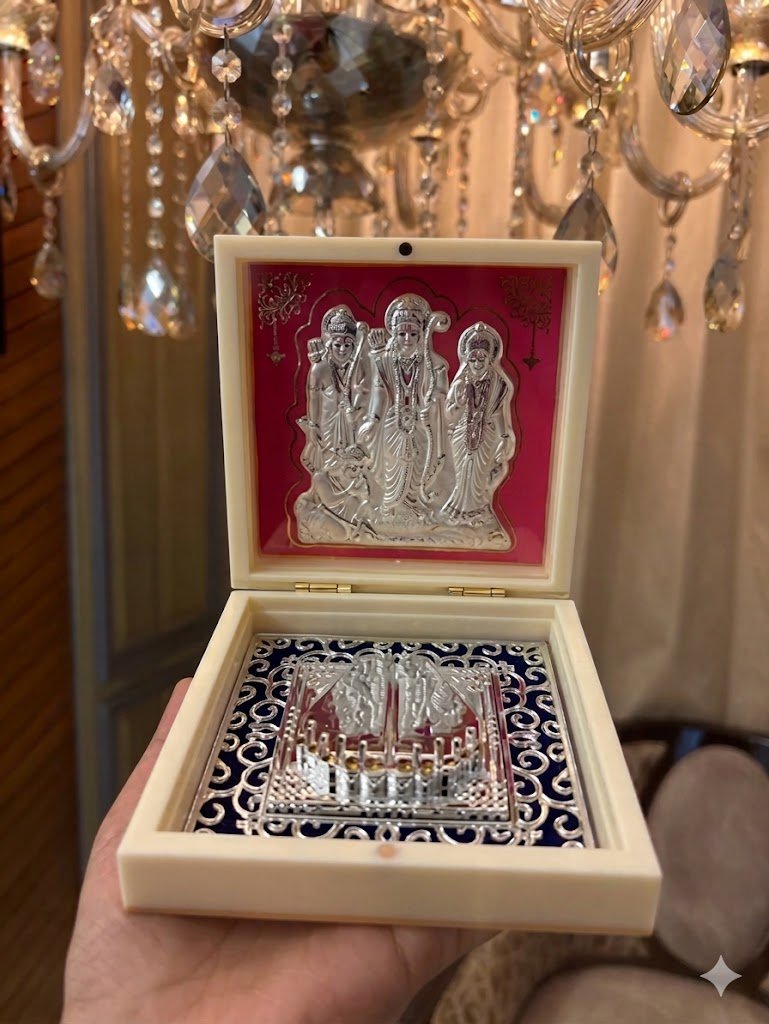 Pure Silver Ram Darbar Pocket Temple - Single