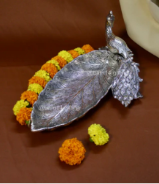 Peacock Pankh Leaf Tray